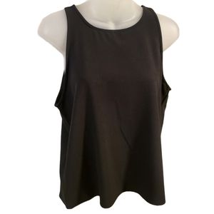 BB Dakota Black Open Back Button Tank sz S